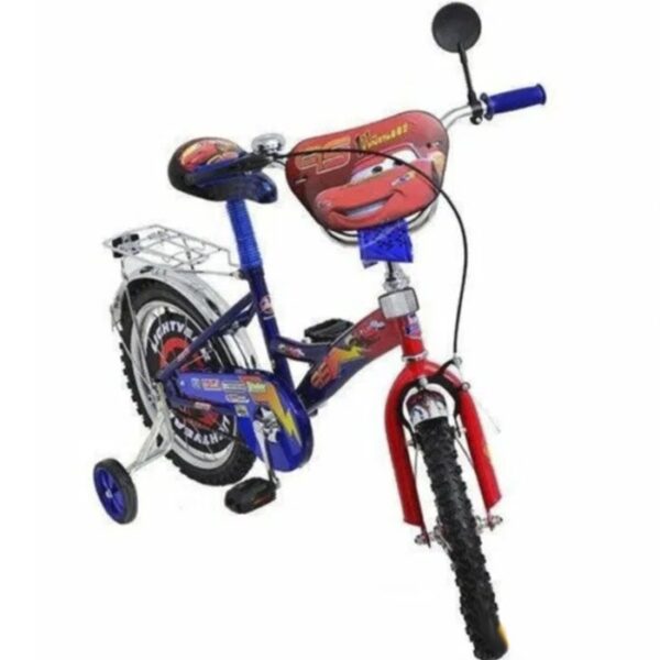 Детский велосипед Mustang Тачки 16" + корзина