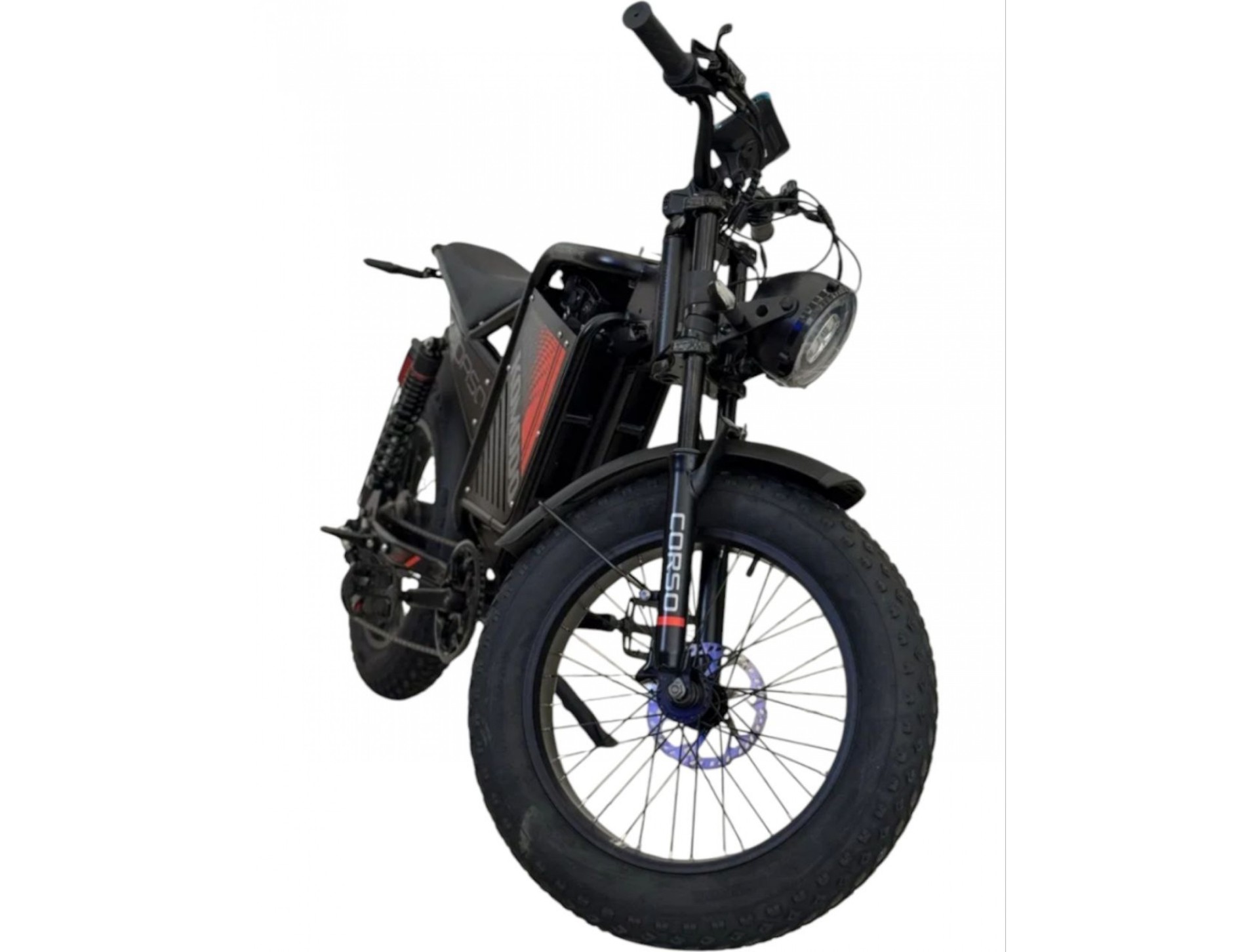 Электрофетбайк Corso "Komodo" 20" дюймов KM-88155 рама стальная, двигатель 1000W, аккумулятор 48V18AH — изображение 3
