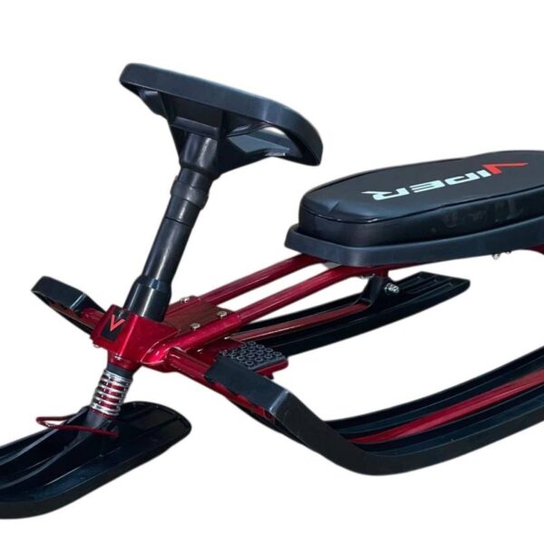 Детский снегокат Viper (MUSTANG) – красный с амортизатором.