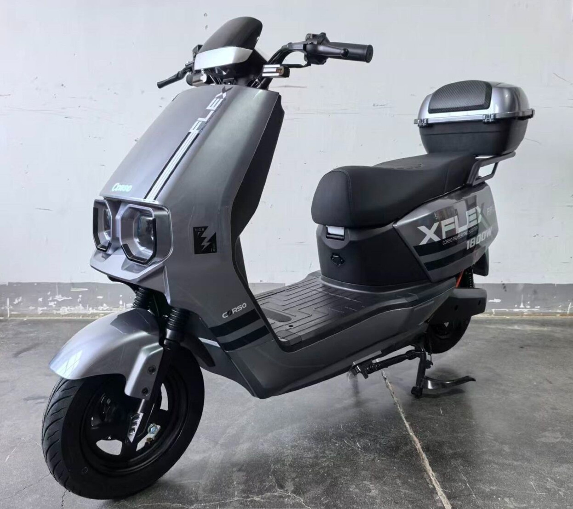 Электроскутер Corso "FLEX" 1800W графеновый 72V/35Ah — изображение 2