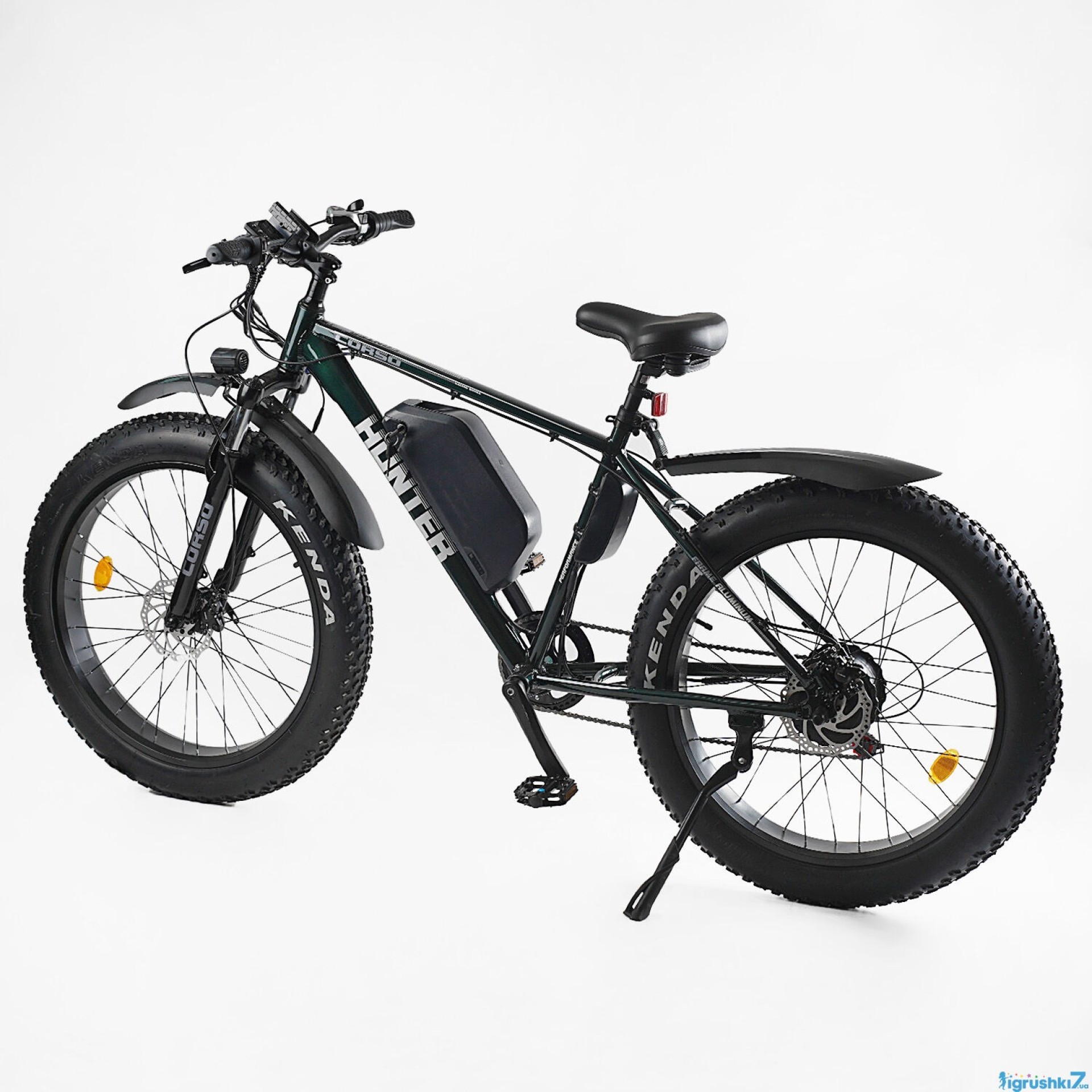 Электровелосипед Corso "Hunter" 26" рама алюминиевая 19", двигатель 750W (АКБ 48V15Ah)