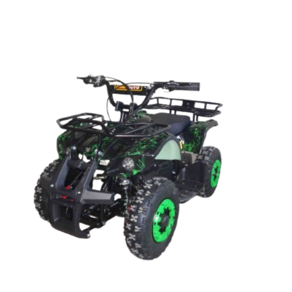 Квадроцикл электрический детский Crosser 36В 800Вт – Зеленый с защитой колес 2026!