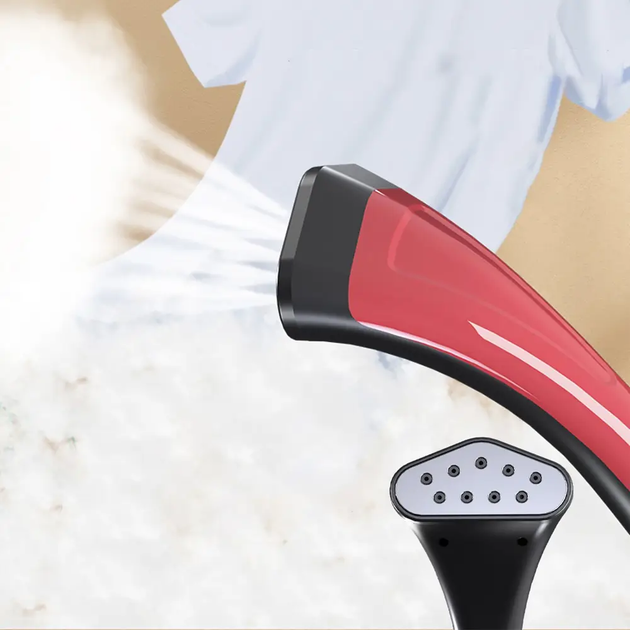 Вертикальный отпариватель для одежды Garment Steamer 2000W / Красный Паровой утюг для всех видов ткани — изображение 5