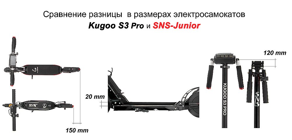 Электросамокат SNS Junior 8 дюймов - Белый — изображение 2