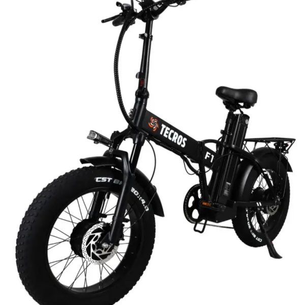 Электровелосипед fatbike Tecros F1 dual 48v 20ah 2 двигателя по 1000W 20" 50 км/ч складной