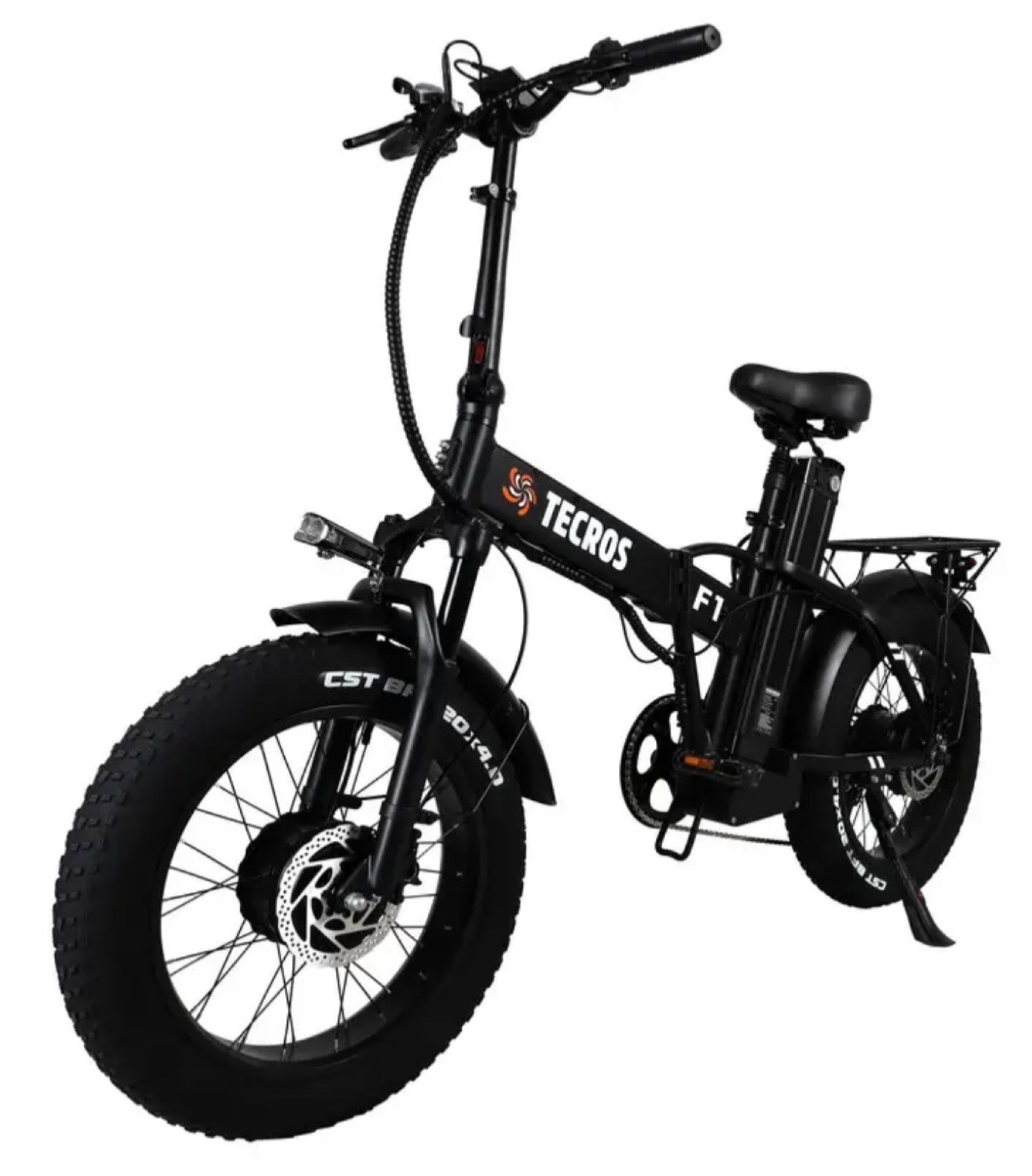 Электровелосипед fatbike Tecros F1 dual 48v 20ah 2 двигателя по 1000W 20" 50 км/ч складной