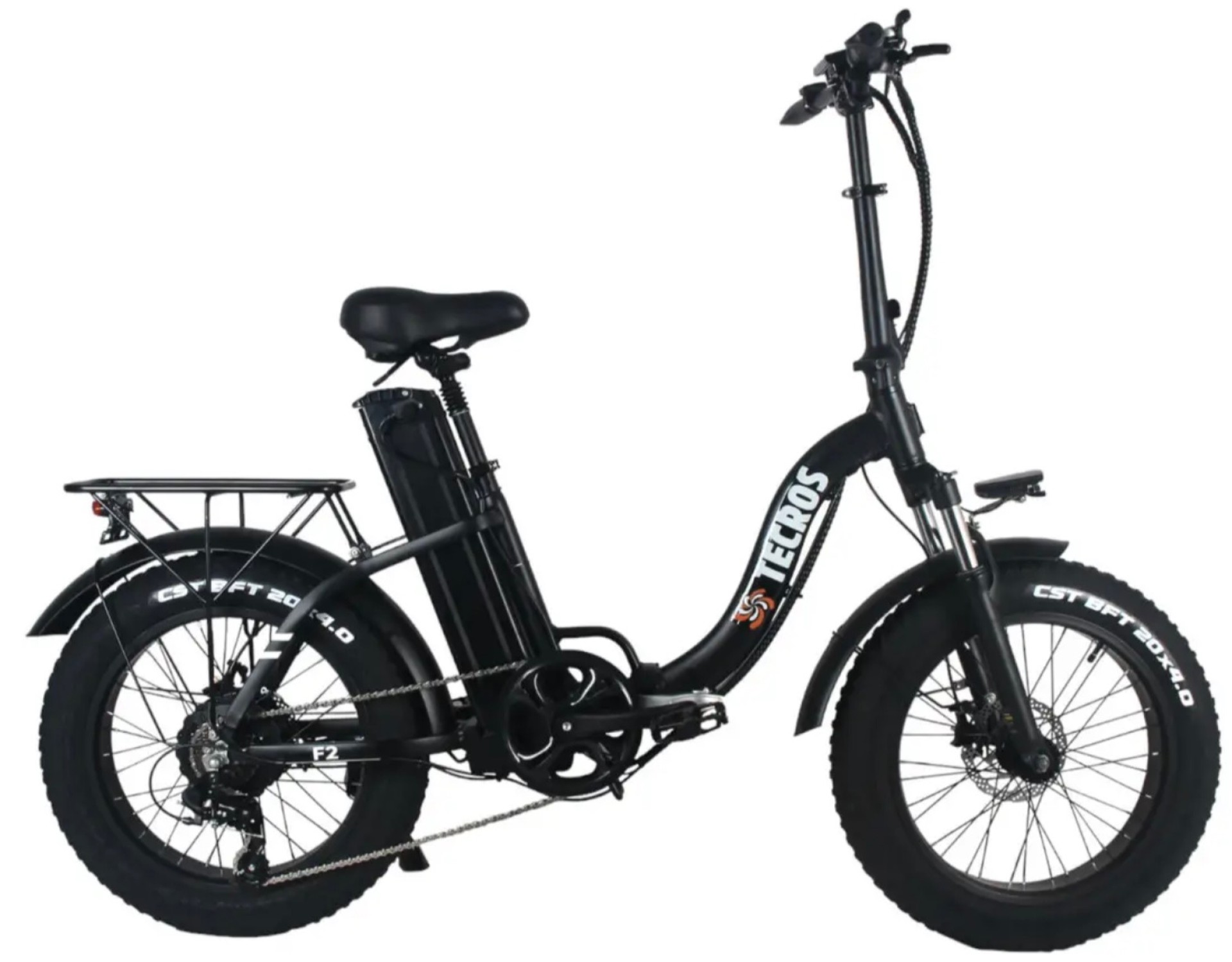 Электровелосипед Fatbike Tecros F2 48v 20ah 1250w 20" 45км/ч складной — изображение 2