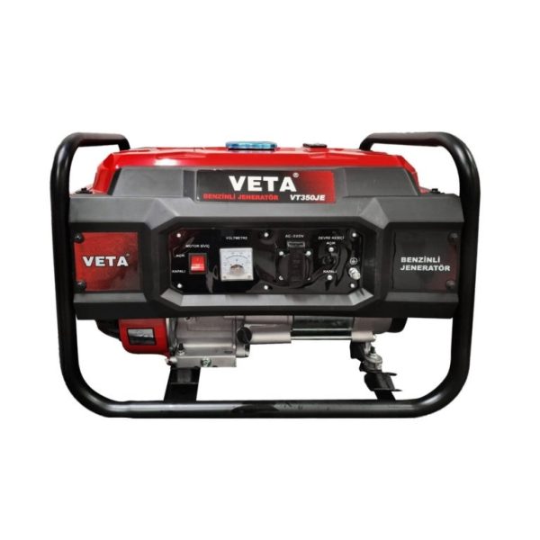 Генератор бензиновый Veta VT350JE (2.5кВт-2.8 кВт) Ручной стартер. Медь