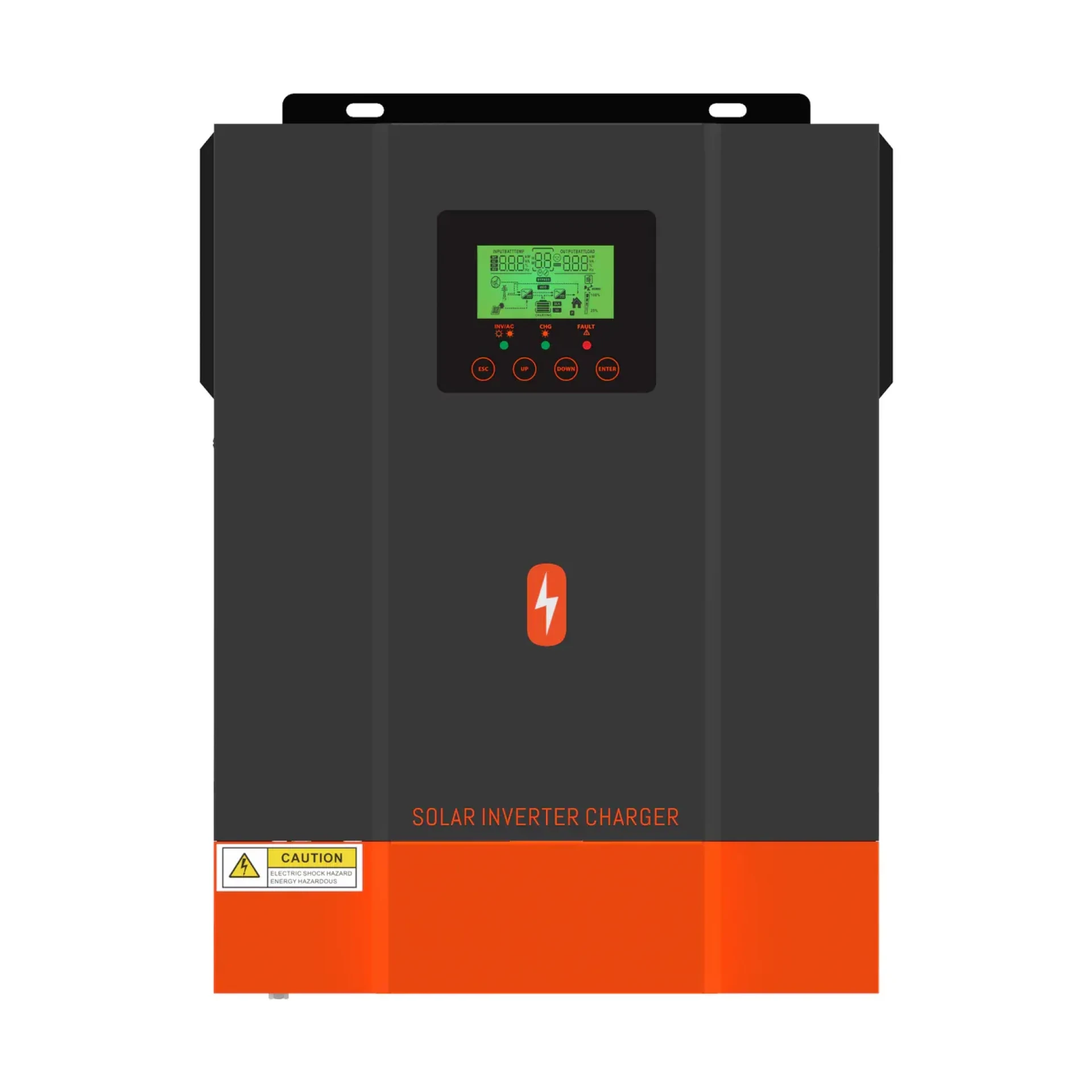 Гибридный инвертор солнечный PowMr 2000W 12V POW-HVM2H-12V-N (Max CH 140A, AC 80)