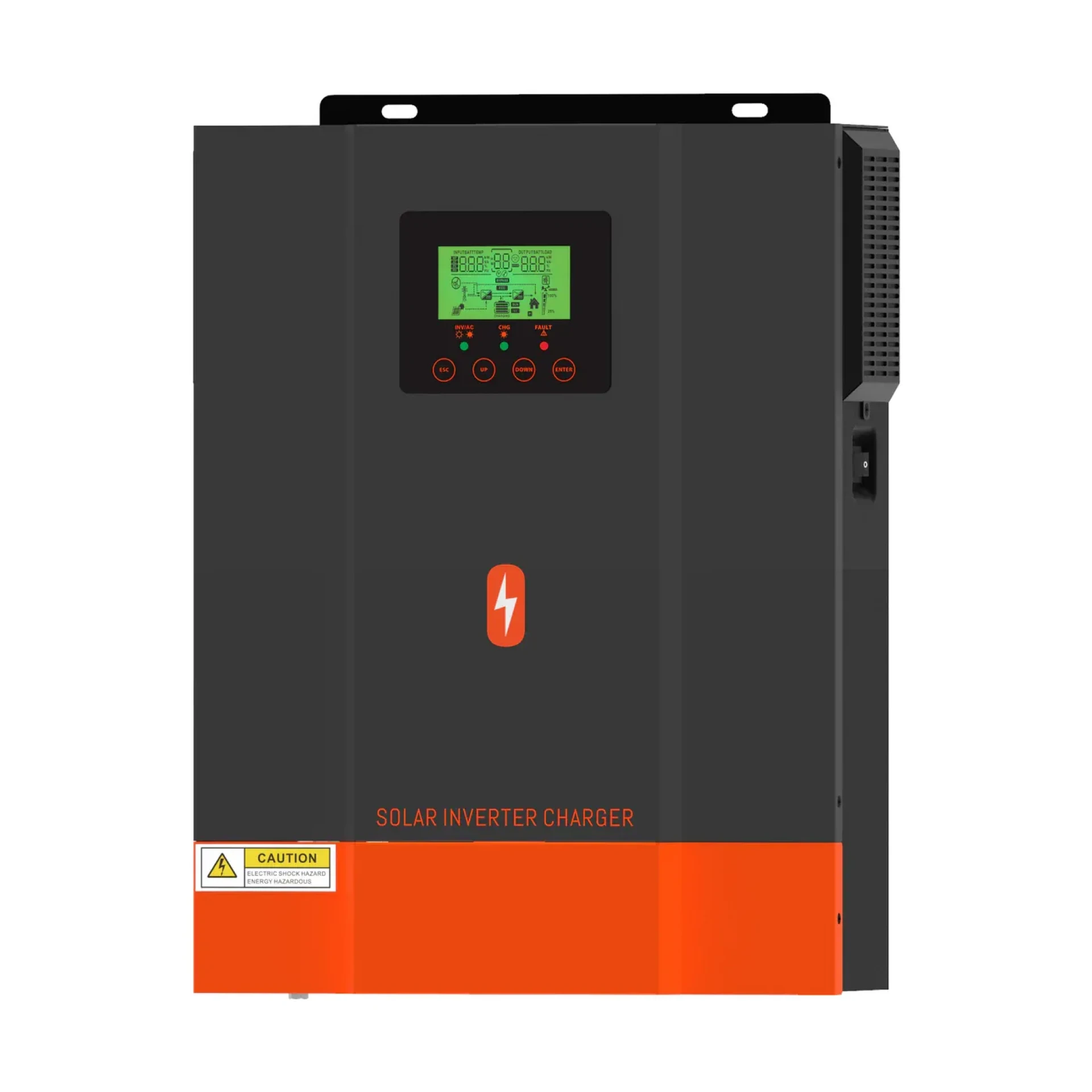 Гибридный инвертор солнечный PowMr 2000W 12V POW-HVM2H-12V-N (Max CH 140A, AC 80) — изображение 2