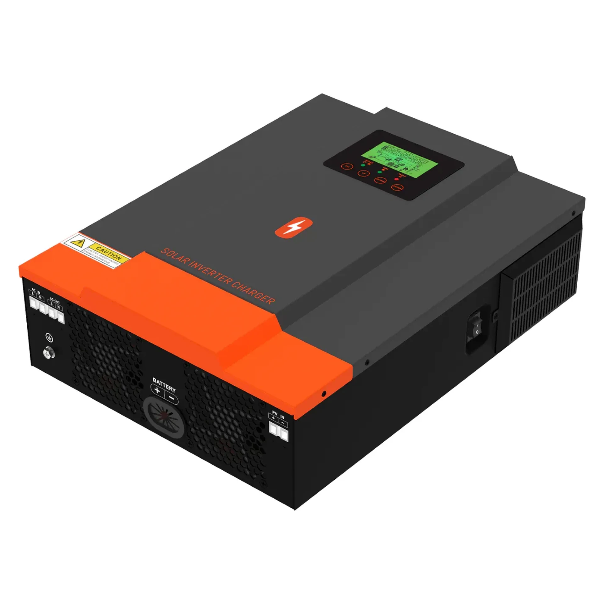 Гибридный инвертор солнечный PowMr 2000W 12V POW-HVM2H-12V-N (Max CH 140A, AC 80) — изображение 4