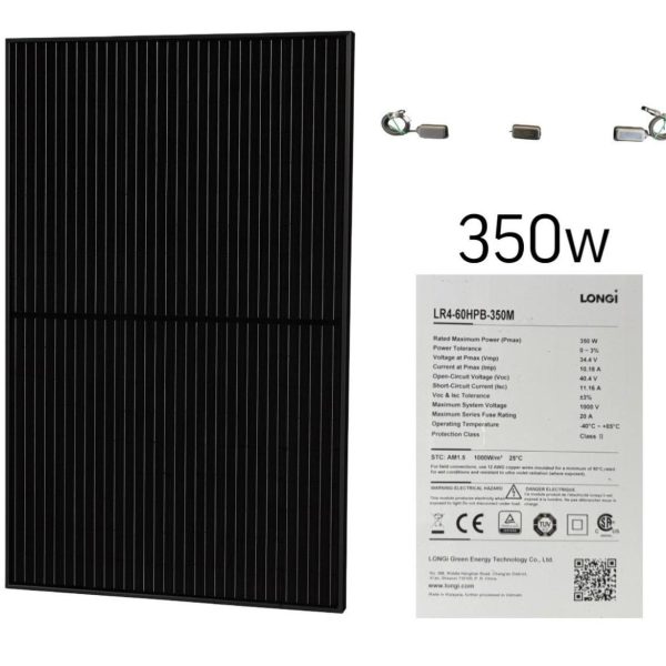 Солнечная панель Mono Solar 350W (1760×1040 мм)