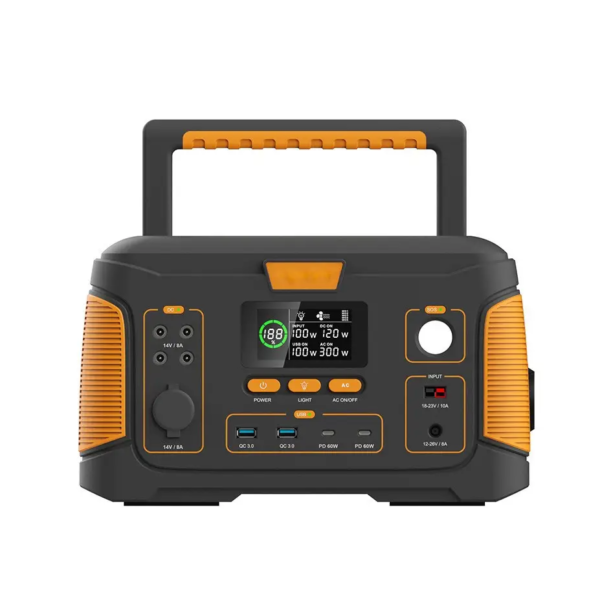 Портативная электоростанция WX1438, 650W (171 000 мАч), USB, Type-C, DC, 2 розетки, фонарь