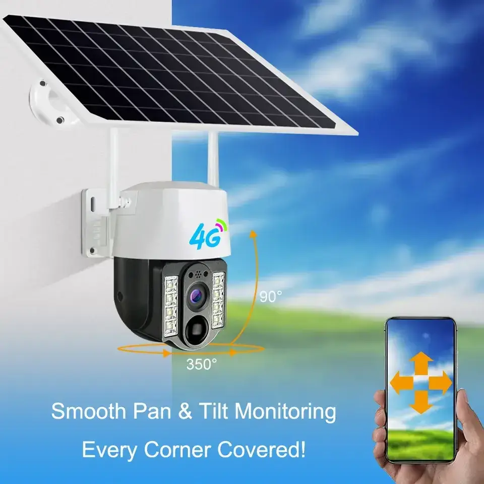 360 Камера v380 pro 4 mp 4 DG SIM karta – SM-360, бело-черная — изображение 3