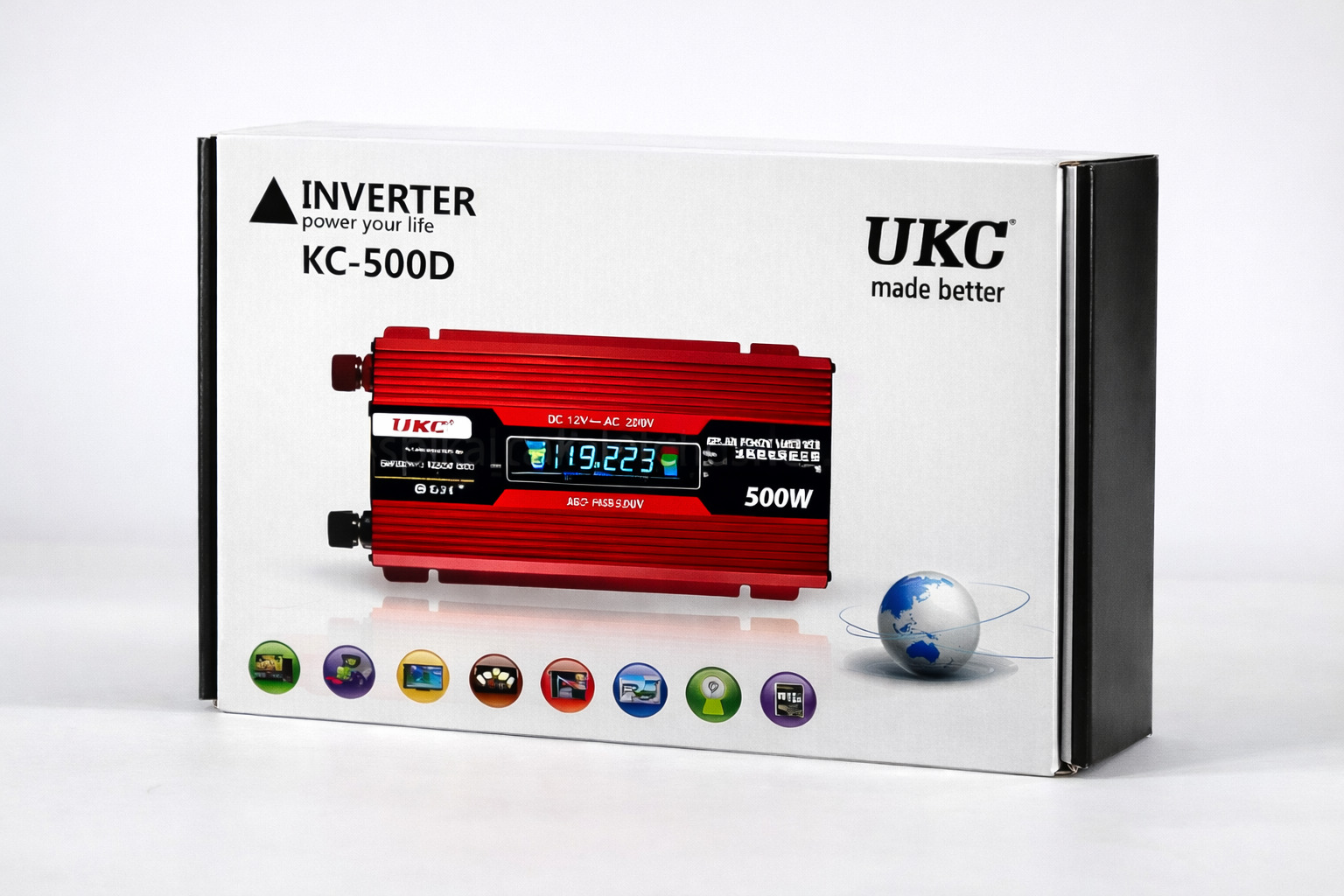 Преобразователь AC/DC KC-500D 500W+lcd, Инвертор в машину — изображение 2