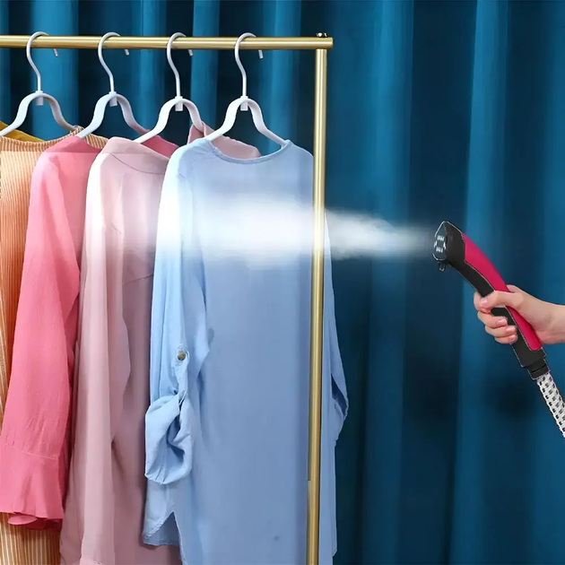 Вертикальный отпариватель для одежды Garment Steamer 2000W / Красный Паровой утюг для всех видов ткани — изображение 6
