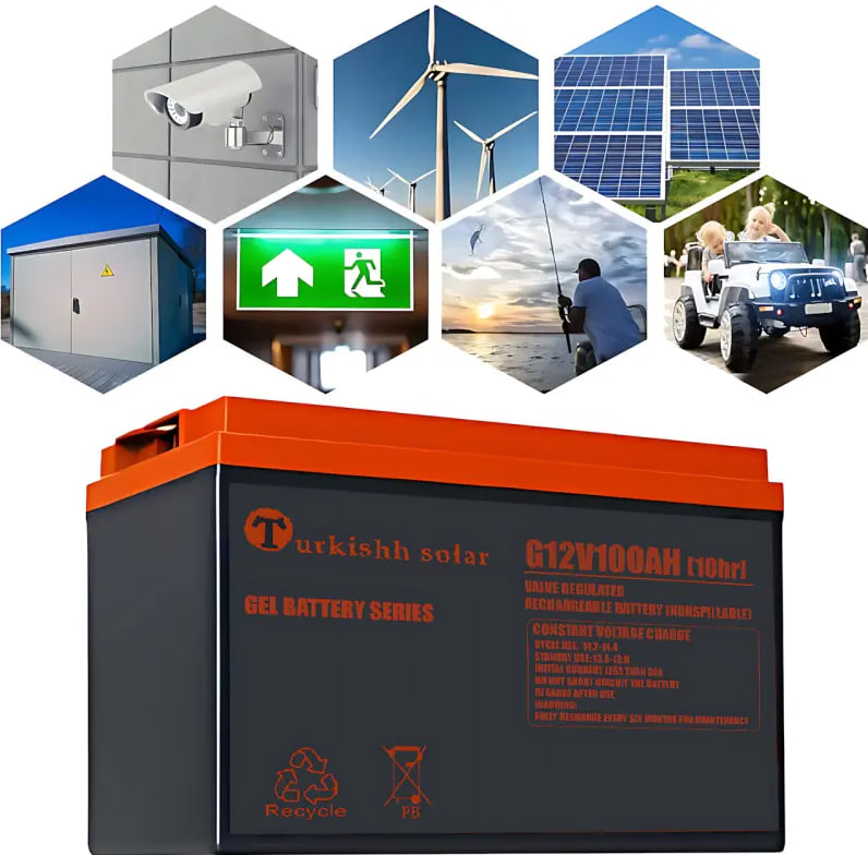 Гелевый аккумулятор BATTERY GEL Turkishh Solar 12V 100 Ah — изображение 3