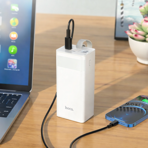 Power Bank Hoco J89A Powermaster 22.5W fully compatible 60 000 mAh / Портативная батарея 60000mah Power Bank быстрая зарядка