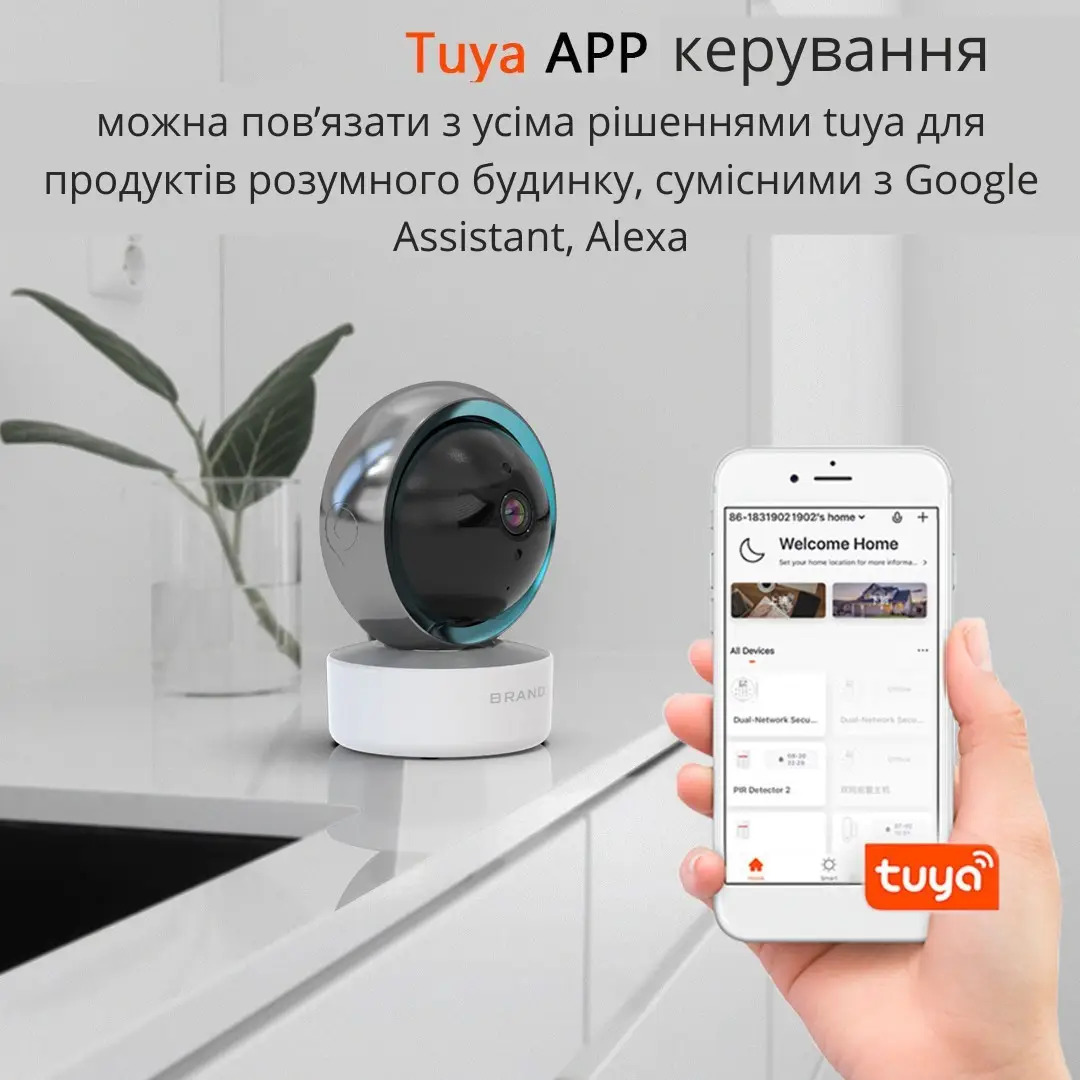Интеллектуальная Wi-Fi камера видеонаблюдения TY305 / Поворотная камера Full HD 3mp — изображение 7