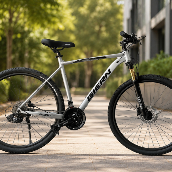 Горный велосипед 29" с алюминиевой рамой 21" и гидравлическими тормозами Shimano Светлое Серебро