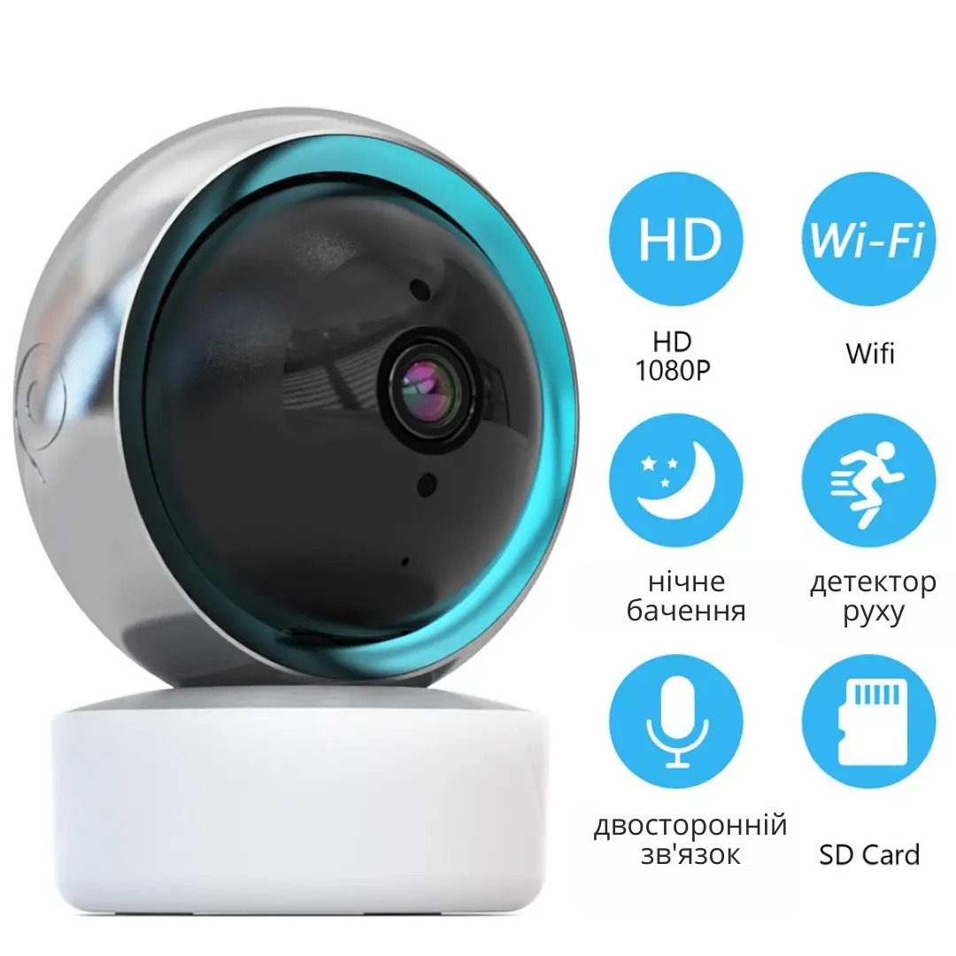 Интеллектуальная Wi-Fi камера видеонаблюдения TY305 / Поворотная камера Full HD 3mp — изображение 10
