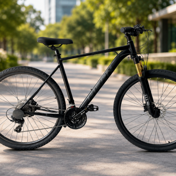 Горный велосипед 29" с алюминиевой рамой 21" и гидравлическими тормозами Shimano Черный