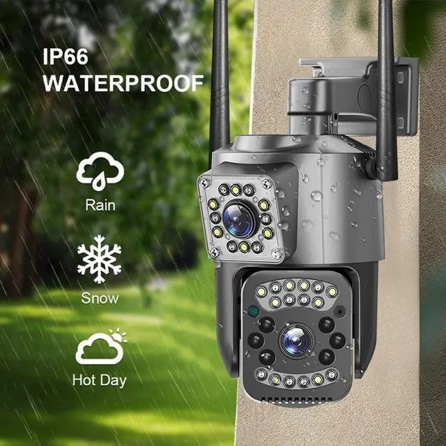 Уличная камера с двумя линзами SC03 V380pro ART 8761 поддержка 4G — изображение 5