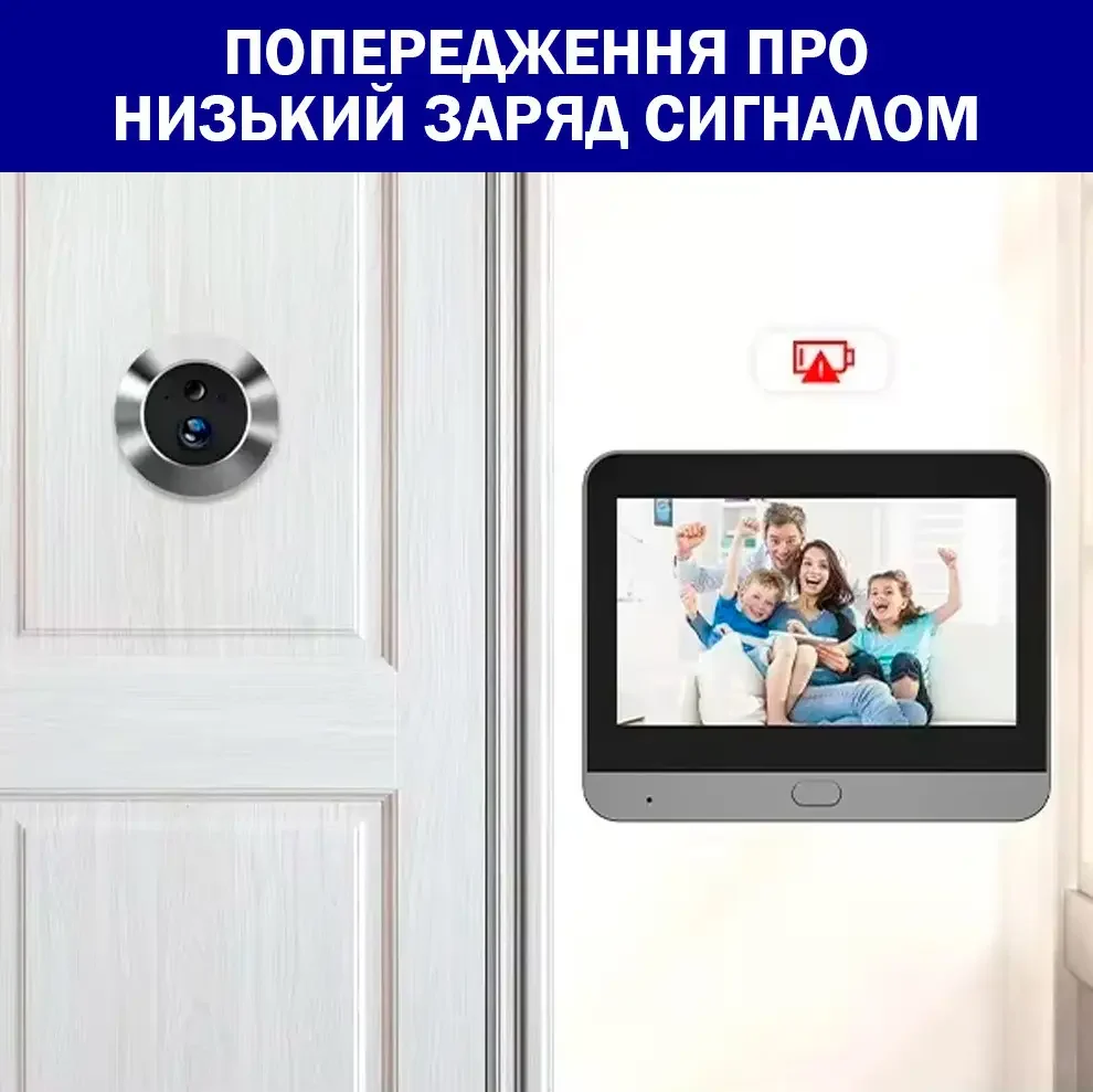 Видеодомофон Tuya Smart Video Doorbell ED-300PA / Дверной беспроводной звонок Wi-Fi с ИК-подсветкой и датчиком движения — изображение 3