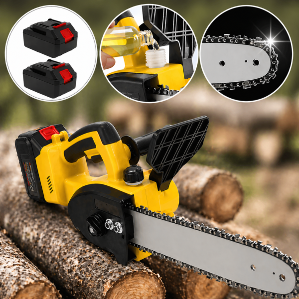 Аккумуляторная цепная пила Electric SAW 16 дюймов + 2 аккумулятора мощная электропила ND-16