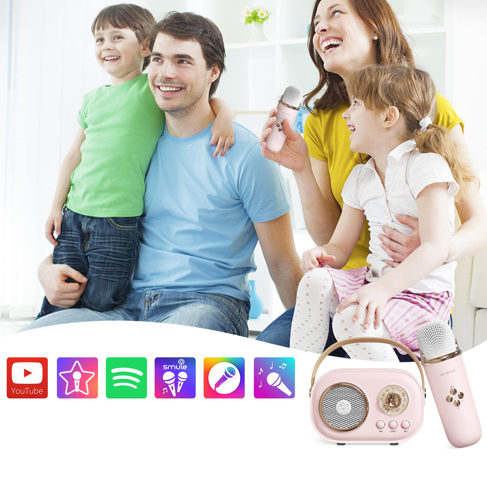 Беспроводной микрофон для караоке, колонка SPEAKER C20 PLUS — изображение 3