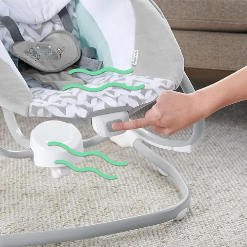 Электронные качели / Детские качели-шезлонг Ingenuity SimpleComfort 2в1 / Укачивающий центр для детей 6 скоростей — изображение 8
