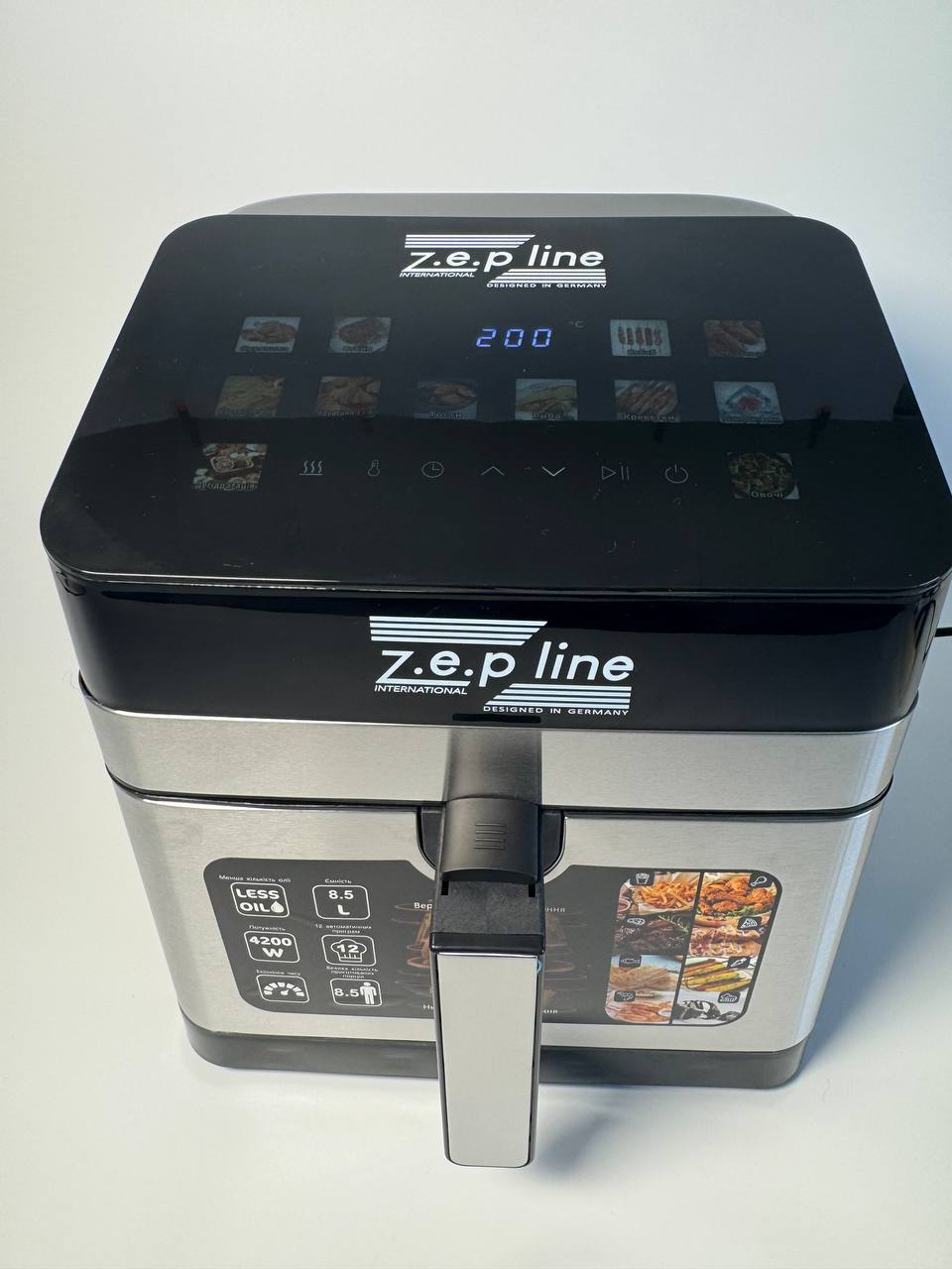 Мультифункциональная аэрофритюрница Zepline ZP-00344 на 13 л 4200 Вт — изображение 4