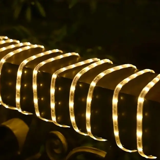 LED гирлянда с солнечной батареей 10 м (теплый белый свет) — изображение 3