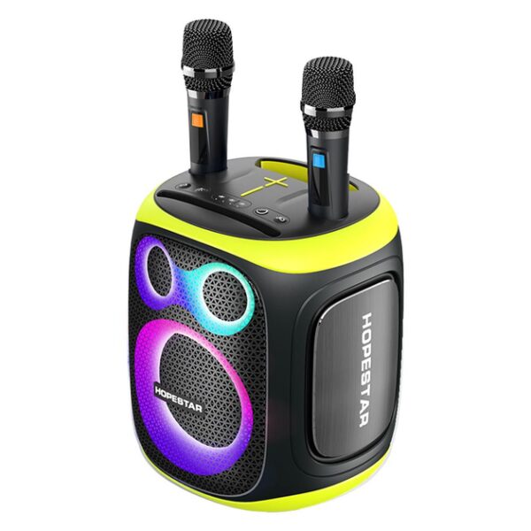 Портативная беспроводная колонка Bluetooth Hopestar Party 130 с 2 Микрофоном Караоке |120Вт, Bluetooth