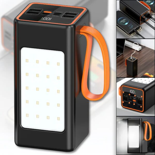 Повербанк 100000 mAh с LED-фонариком и быстрой зарядкой Hoco JA88A 22.5W