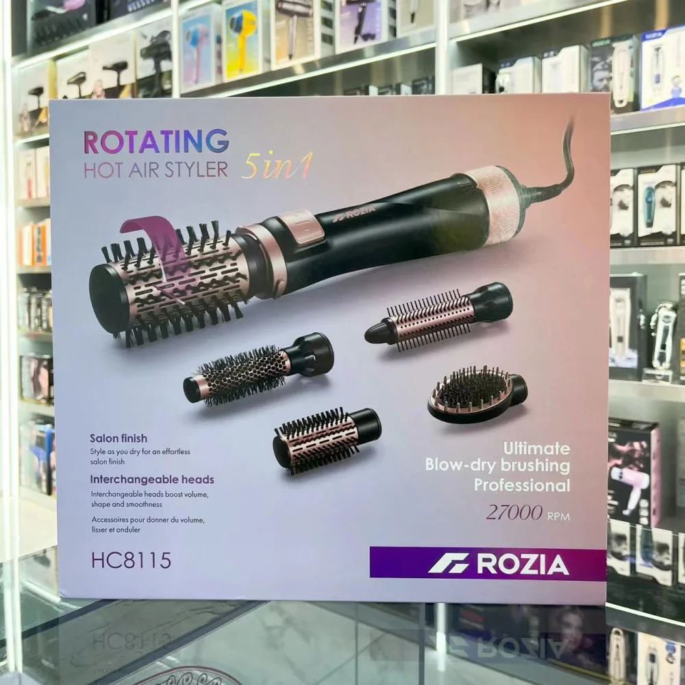 Фен-стайлер с вращающейся насадкой ROZIA 5в1 HC8115 hair dryer AND-6162-6 — изображение 4