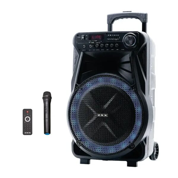 Колонка с микрофоном ZXX-7171 / Акустическая переносная колонка 600Вт 12" 35х30х54см