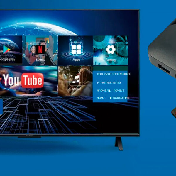 Игровая ТВ-приставка M8 mini 4K на Android TV с встроенным эмулятором ретро-игр и джойстиками