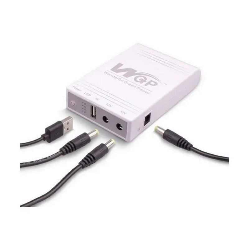 Источник бесперебойного питания для роутера 10400Mah, USB выходы, DC 5V, 9V, 12V. ИБП для Роутеров — изображение 2