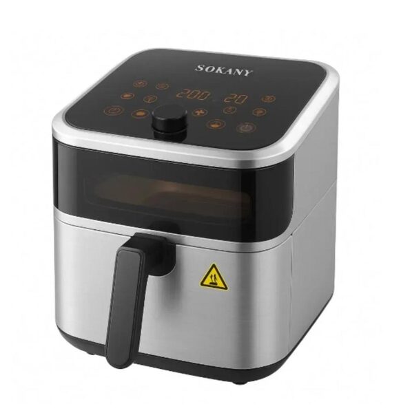 Мультипечь-аэрофритюрница Sokany SK-10081 из нержавеющей стали 9 л 2000 Вт