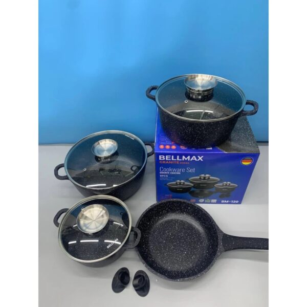 Набор посуды 9 предметов Bellmax Cookware Set BM-120