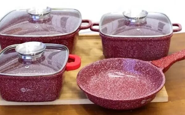 Набор посуды Bellmax Cookware Set BM-132 RED