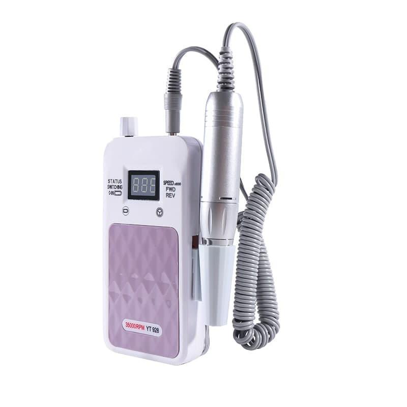 Портативный Фрезер для ногтей Nail Drill YT-928 аккумуляторный с индикатором заряда на 35 000 оборотов — изображение 8