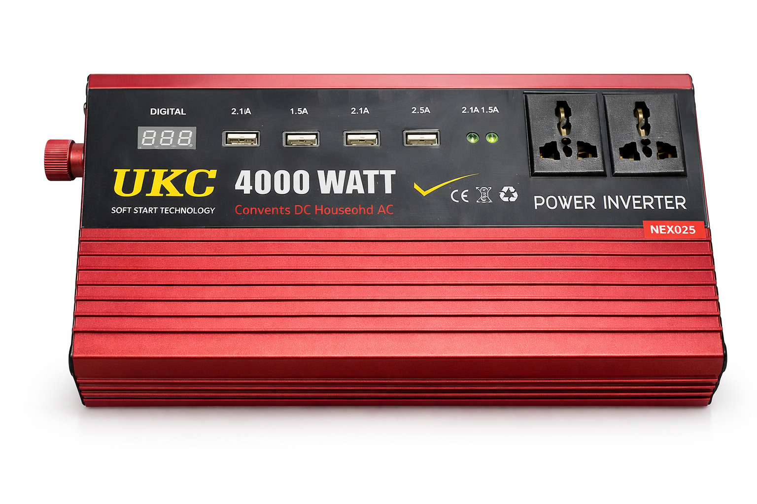 Преобразователь напряжения Power Inverter 4000W c 12V на 220 — изображение 3