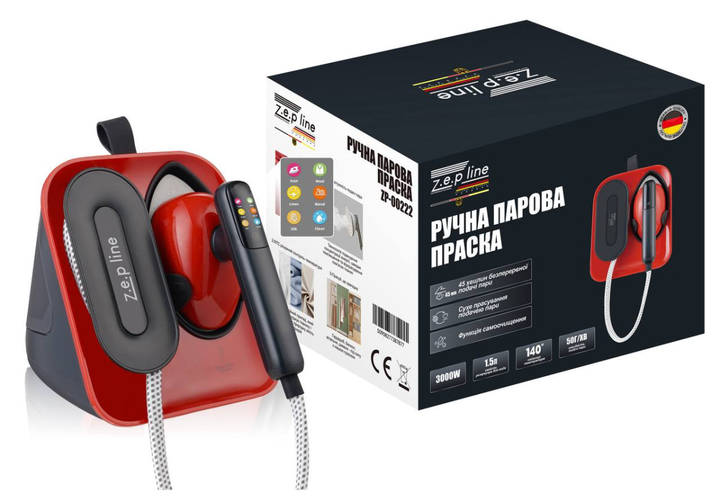 Ручная паровая утюг 3000Вт Zepline ZP-00222 — изображение 2
